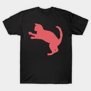 Cat Line Art T-Shirt